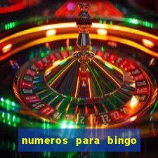 numeros para bingo de 1 a 90